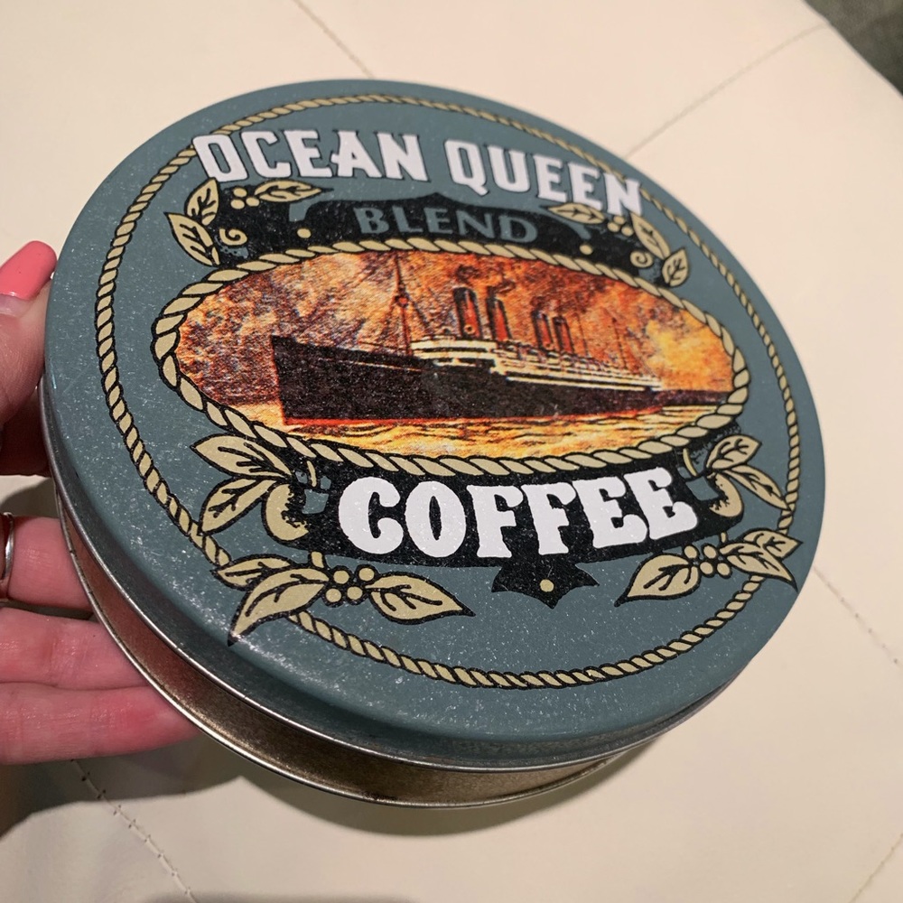 Vintage Antique Ocean Blend Coffee Tin